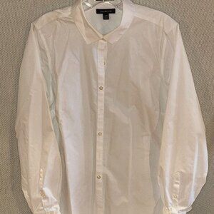 Women's Lands End 16W No-Iron Button Up